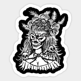 Gothic French Revolution Dead Queen Marie Antoinette Sticker